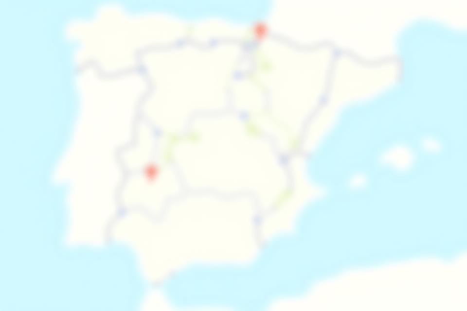 Mapa de rutas de distribución refrigerada